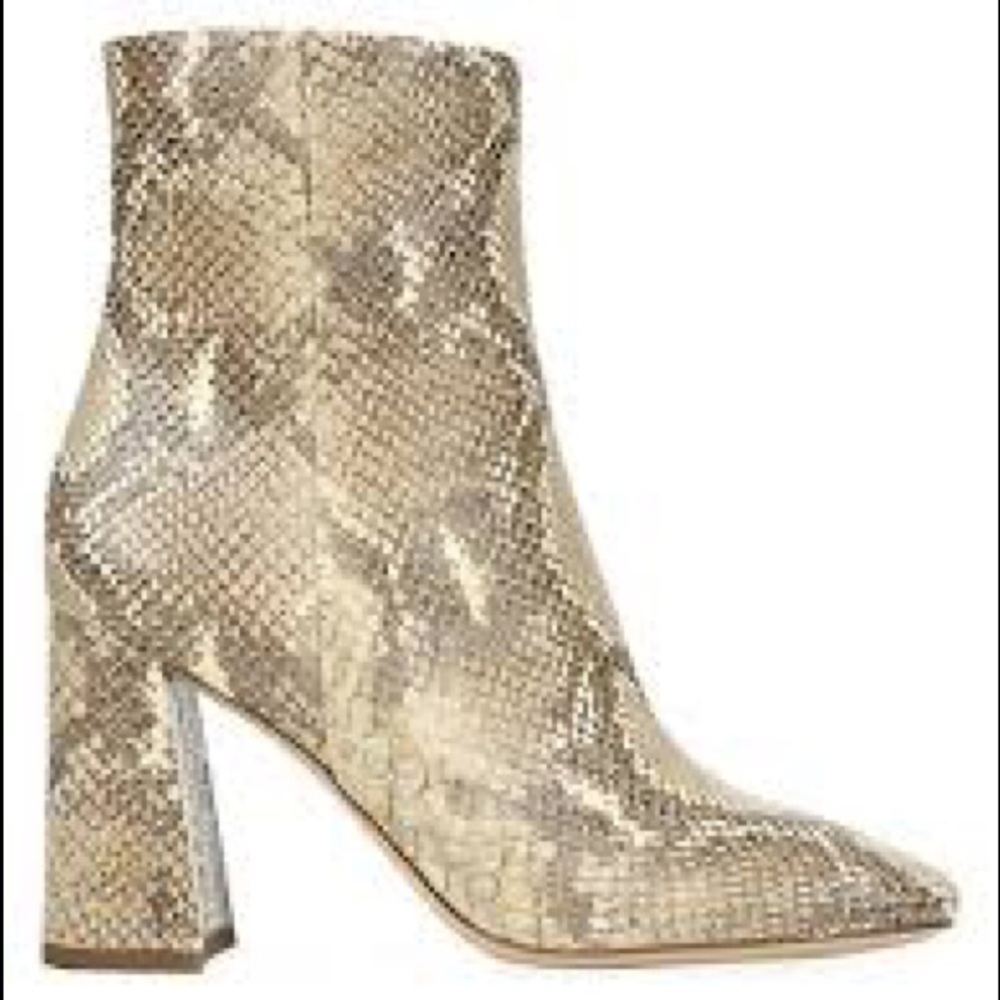 Sam Edelman Codie Snakeskin Booties - Size 8.5